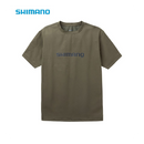 シマノ シャツ SH-021Z ドライロゴTシャツ カーキ SHIMANO