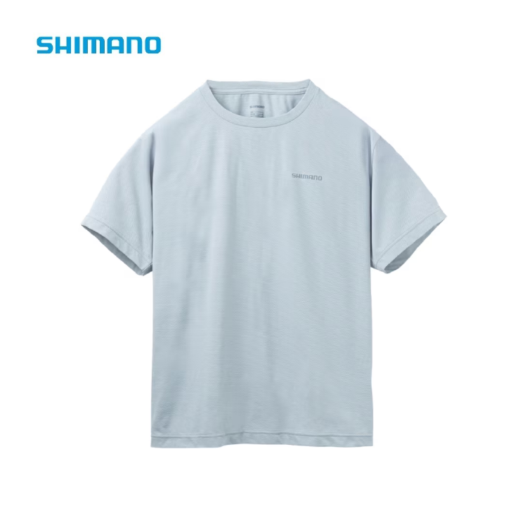 シマノ シャツ SH-041Z ドライメッシュTシャツ ライトグレー SHIMANO