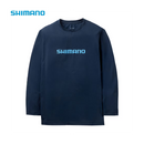 シマノ シャツ SH-022Z ドライロゴTシャツ ロングスリーブ ネイビー SHIMANO