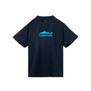シマノ シャツ SH-023Z ドライグラフィックTシャツ フィッシュライン ネイビー SHIMANO