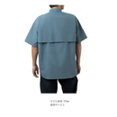 シマノ シャツ SH-001Z フィッシングシャツ ショートスリーブ ブルーグレー SHIMANO