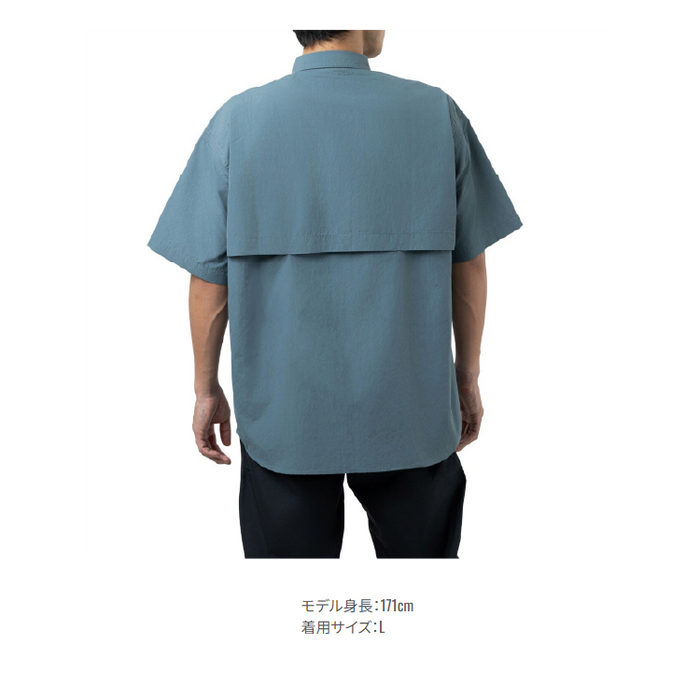 シマノ シャツ SH-001Z フィッシングシャツ ショートスリーブ ブルー