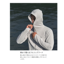 シマノ ラッシュガード WJ-081Z サンプロテクション ジップアップ パーカー オシアホワイト SHIMANO
