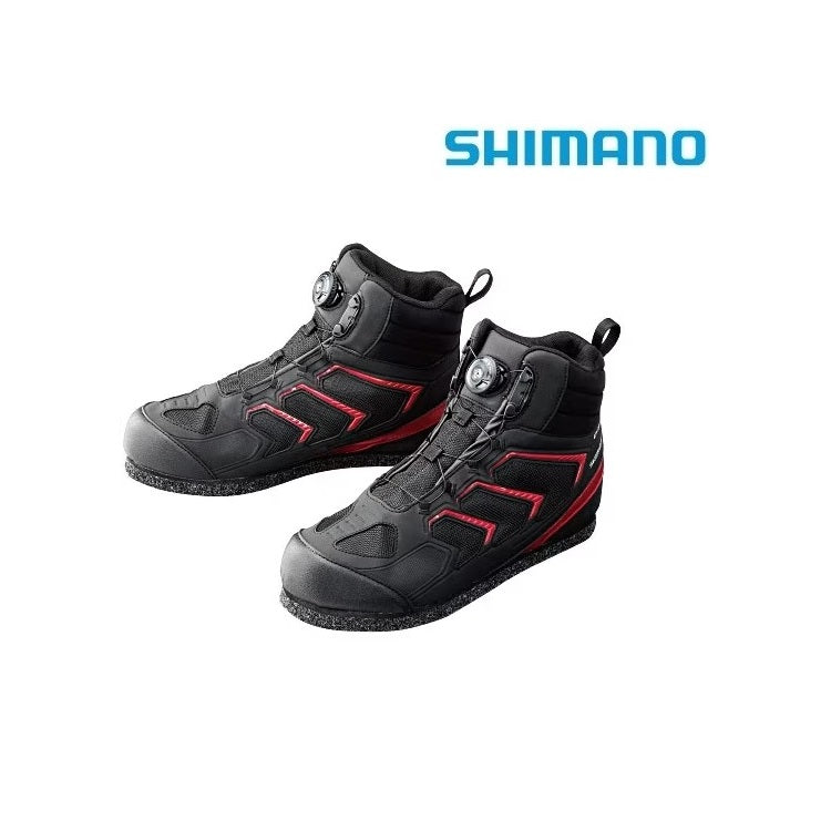 シマノ シューズ FS-085P ドライシールド ハイカットシューズ 3Dカットピンフェルト ブラック SHIMANO 取寄