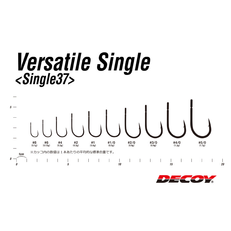 デコイ ビワマス仕掛け バーサタイルシングル Single37 DECOY メール便対応可能