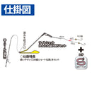 ハヤブサ Hayabusa 堤防仕掛 HA310 かんたん投げ釣りセット 立つ天秤 2本鈎