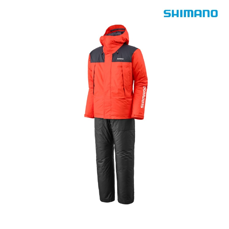 シマノ 防寒レインスーツ RB-077Y ベーシックハイロフト レインスーツ オレンジ レディース SHIMANO