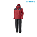 シマノ 防寒レインスーツ RB-077Y ベーシックハイロフト レインスーツ ワインレッド SHIMANO