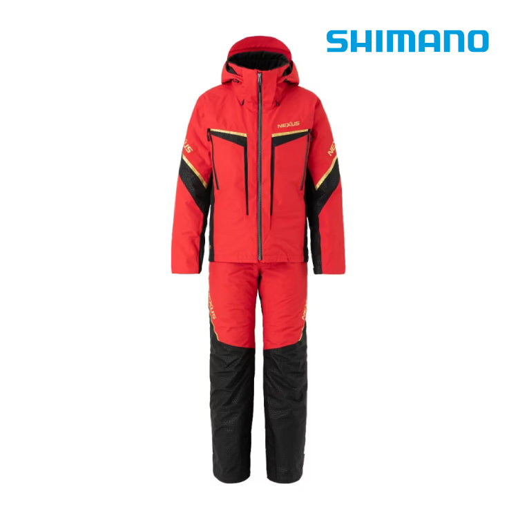 シマノ SHIMANO 防寒ウェア RB-113V ネクサスゴアテックスウォームスーツ レッド お取り寄せ