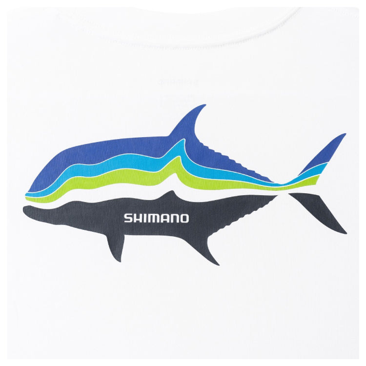 シマノ SHIMANO SH-010V グラフィック ロングスリーブ ネオホワイト お取り寄せ