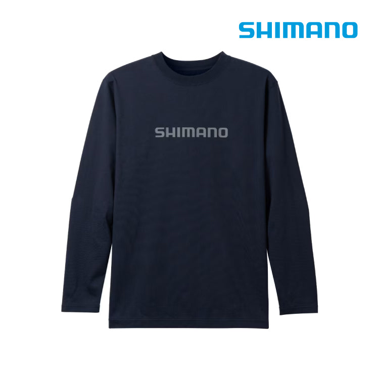 シマノ SHIMANO SH-011V コットン ロゴ ロングスリーブ ネオネイビー お取り寄せ