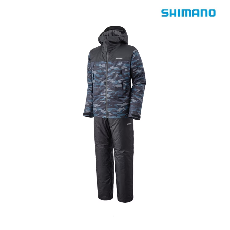 シマノ 防寒レインスーツ RB-057X ベーシックインサレーション レインスーツ 01 ブラックマルチカモ SHIMANO
