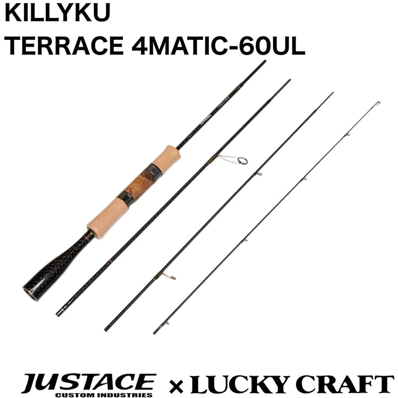 ジャストエース トラウトロッド KILLYKU TERRACE 4MATIC-60UL Justace×LUCKYCRAFT コラボロッド 受注生産モデル