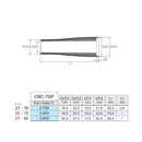 富士工業 CBC-TGP カーボングリップ リアグリップ エンドグリップ 技徳 TCH FUJI
