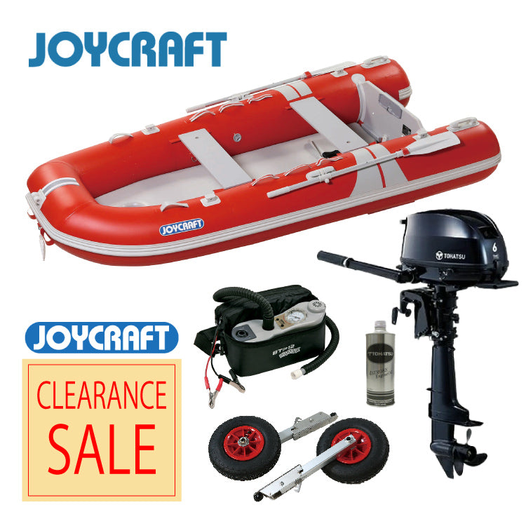 ジョイクラフト グランド305+トーハツ6馬力船外機 SSセット 4人乗り JCM-305 予備検査付【2025シーズンクリアランスセール】