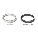 マタギ Matagi K16-M KDPS16用 穴開きデザインリング 外径 24.5mm シルバー ダークガンメタル
