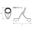 富士工業(Fuji工業)　PKWSG5.5　ダブルフット型Kガイド (ステンレス ポリッシュフレーム+SiCリング)