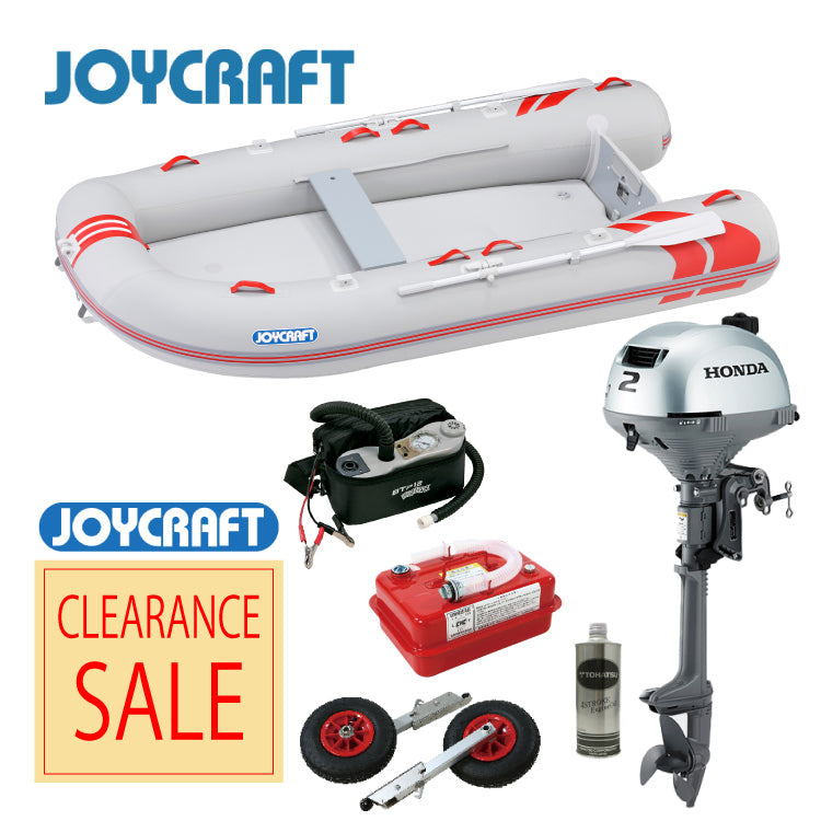 ジョイクラフト レッドキャップ310+ホンダ2馬力船外機 SSセット 4人乗り JRC-310 予備検査無【2025シーズンクリアランスセール】
