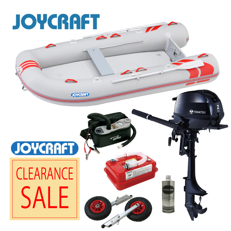 ジョイクラフト レッドキャップ310+トーハツ2馬力船外機 SSセット 4人乗り JRC-310 予備検査無【2025シーズンクリアランスセール】