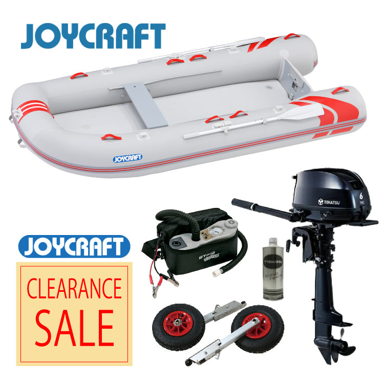 ジョイクラフト レッドキャップ333+トーハツ6馬力船外機 SSセット 5人乗り JRC-333 予備検査付【2025シーズンクリアランスセール】