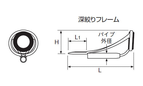 富士工業 トップガイド PMNST5 ステンレス SiC MNガイド メール便対応可能 釣具通販OZATOYA