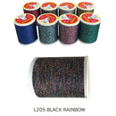 ジャストエース(Justace)　ラメスレッド L205　ブラックレインボー