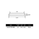 ジャストエース Justace ロッド メタルパーツ ALAD-KN16BK KN16･BFSナット15用アダプターリング メール便対応可能