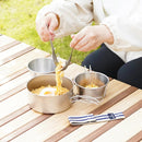 ベルモント カトラリー BM-082 チタンレンゲフォークセット(ケース付) belmont キャンプ アウトドア