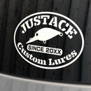 ジャストエース(Justace)　ステッカー　Justaceカッティングステッカー[ルアー]　Custom Lures メール便対応可能