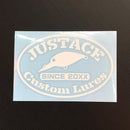 ジャストエース(Justace)　ステッカー　Justaceカッティングステッカー[ルアー]　Custom Lures メール便対応可能