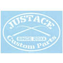 ジャストエース(Justace)　ステッカー　Justaceカッティングステッカー[ブランク]　Custom Parts メール便対応可能