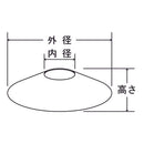 金具屋　F10-25(レッド･マゼンタ) フロントグリップリング25　外径17mm/高さ2.8mm　※お取り寄せ別途130円