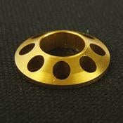 金具屋　ワインディングチェック A13-35(ゴールド) 穴あきフロントグリップリング　外径17mm/高さ3.5mm　※お取り寄せ別途130円