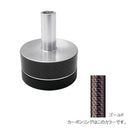 マタギ Matagi カーボンリング付バットエンド G-WBP-XC(S) カーボンリング ゴールドライン柄 ラバーエンドタイプ シルバー