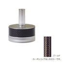 マタギ Matagi カーボンリング付バットエンド G-WBPT-XC(S) カーボンリング ゴールドライン柄 半透明樹脂エンドタイプ シルバー