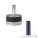 マタギ Matagi B-WBPT-XC(S) カーボンリング付バットエンド カーボンリング ブルーライン柄 半透明樹脂エンドタイプ シルバー