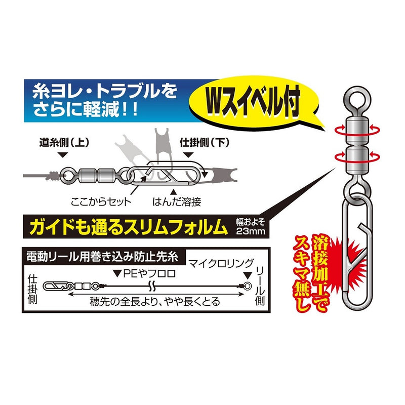 カツイチ(Katsuichi)　KW-23 ローリング ワカサギクリップ ワカサギ仕掛け メール便対応可能