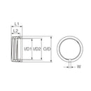 富士工業(Fuji工業)　LO GR24/AN　Fuji樹脂製ロックナット　(お取り寄せ商品) /クリックポスト発送可能