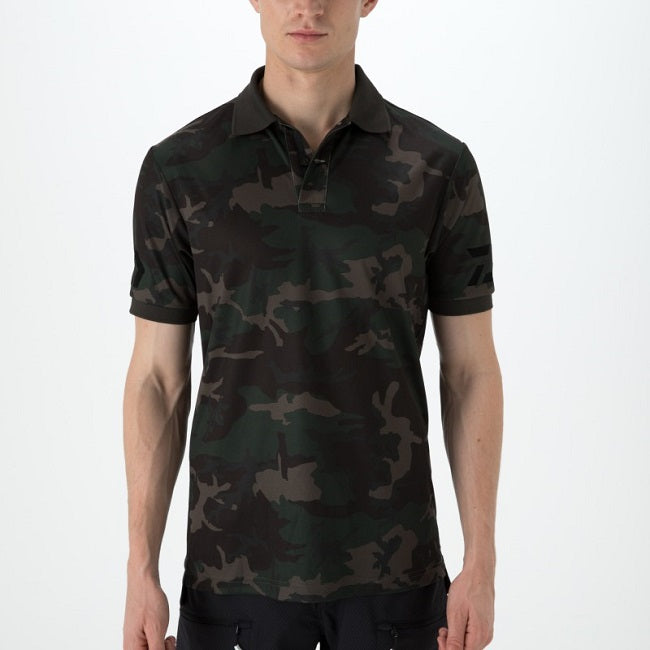 ダイワ(DAIWA)　DE-7906　半袖ポロシャツ　カラー：オリーブ×ブラック（お取り寄せ）