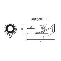 富士工業 Fuji トップガイド T-MNST5.5 チタン SiCリング パイプサイズ1.6-2.4mm メール便対応可能