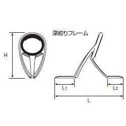 富士工業 ガイド T-KWSG8 チタン SiC KWガイド ロッド パーツ fuji メール便対応可能