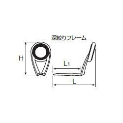 富士工業(Fuji工業)　T-KLSG6L　チョーク/ベリー兼用Kガイド (ハイテンシルチタンフレーム+SiCリング)