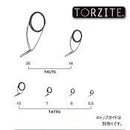富士工業 Fuji ガイドセット T-KLTG256 ルアー用 チタン TORZITEリング スピニングバスセット