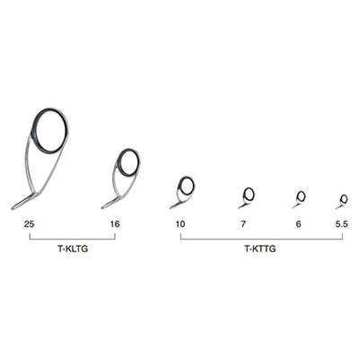 富士工業 Fuji ガイドセット T-KLTG256 ルアー用 チタン TORZITEリング スピニングバスセット レターパック対応可能 -  釣具通販OZATOYA