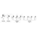 富士工業 Fuji ガイドセット T-RVTG69 ルアー用 チタン TORZITEリング ベイトフィネスセット