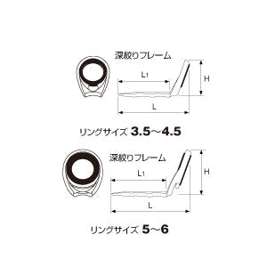 富士工業(Fuji工業)　T-KBTG5.5　ベリー専用ガイド (ハイテンシルチタンフレーム+TORZITE)