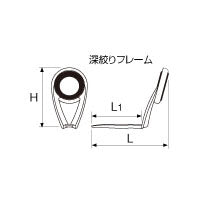 富士工業(Fuji工業)　T-KLTG6L　チョーク/ベリー兼用ガイド (ハイテンシルチタンフレーム+TORZITE)