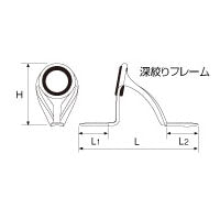 富士工業(Fuji工業)　T-RVTG6F　ダブルフットチョークガイド (ハイテンシルチタンフレーム+TORZITE)