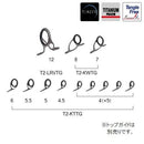 富士工業 Fuji ガイドセット T2-LRVTG1212 ソルトルアー用 チタン TORZITEリング T2 タイラバセット