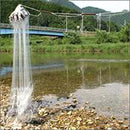 北山製網 銀立網 袋付きクサリ岩 15m×90cm 半目13.5mm [1054]